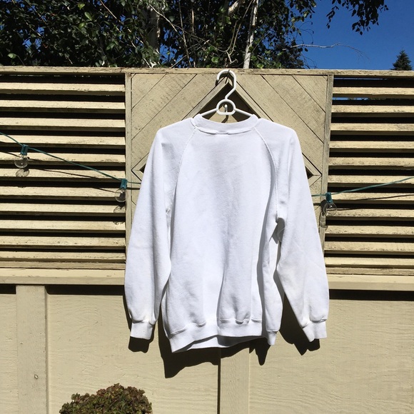 White vintage crewneck sweatshirt - Picture 5 of 5